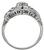 18k Gold Art Deco Engagement Ring