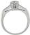 Round Cut Diamond Platinum Engagement Ring