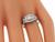 Art Deco Round Cut Diamond Platinum Engagement Ring