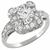 diamond 14k white gold engagement ring wedding band set 1