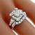 diamond 14k white gold engagement ring wedding band set 3