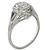 0.79ct Round Cut Diamond Engagement Ring
