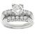 diamond platinum engagement ring wedding band set 3