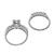 diamond platinum engagement ring wedding band set 4