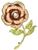 vintage 0.80ct diamond gold flower pin photo 1