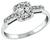 Vintage 0.82ct Diamond Engagement Ring Photo 1