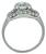 Platinum Round Cut Diamond Engagement Ring