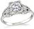 Vintage 0.90ct Diamond Engagement Ring