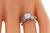 Art Deco Old Mine Cut Diamond Platinum Engagement Ring