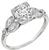 Vintage 0.93ct Diamond Engagement Ring Photo 1