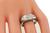 1910s Cushion Cut Diamond 14k White Gold Men's Ring