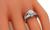 vintage 1.16ct diamond sapphire engagement ring photo 2