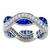 18k white gold diamond and sapphire eternity wedding band 3