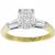 14k yellow and  white diamond engagement ring 3