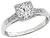 Vintage 1.54ct Diamond Engagement Ring Photo 1