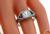 Vintage 1.56ct Diamond Sapphire Engagement Ring Photo 2