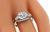 Art Deco Old Mine Cut Diamond Platinum Engagement Ring