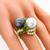 1.25ct Diamond 0.80ct Emerald Gold Ring | Israel Rose