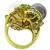 Diamond Emerald 18k Yellow Gold Ring 