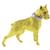 Ruby Gold Boxer Dog Pin 