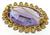 Vintage 25.00ct Amethyst 2.75ct Diamond Pin Photo 4