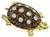 Vintage 3.00ct Diamond Enamel Turtle Pin / Pendant