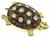 Vintage 3.00ct Diamond Enamel Turtle Pin / Pendant