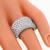 Vintage 3.26ct Round Cut Diamond Cluster  18k White Gold Ring