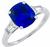 3.52ct sapphire diamond engagement ring photo 1