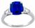 3.52ct sapphire diamond engagement ring photo 3