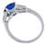 3.52ct sapphire diamond engagement ring photo 4