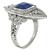 Sapphire Diamond Art Deco Ring