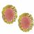 18k yellow gold coral earrings 1