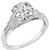 Vintage EGL Certified 1.41ct Diamond Engagement Ring Photo 1