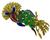 Vintage Enamel Gold Parrot Pin Photo 2