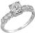 vintage 0.74ct diamond engagement ring photo 1