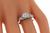 Art Deco Round Cut Diamond Platinum Engagement Ring