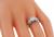 Art Deco Old Mine Cut Diamond Platinum Engagement Ring