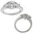 GIA Diamond Gold Engagement Ring  | Israel Rose Vintage GIA Certfified  0.55ct Round Brilliant Diamond 14k White Gold Engagement Ring