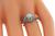 Art Deco Old European Cut Diamond 18k White Gold Engagement Ring