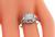 Art Deco Old Mine Cut Diamond Gold Engagement Ring