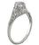 0.57ct Diamond Art Deco Engagement Ring