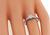 Estate Round Brilliant Cut Diamond Platinum Engagement Ring