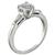 Round Cut Diamond Platinum Engagement Ring