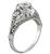 0.61ct Diamond Art Deco Engagement Ring