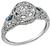 Vintage GIA Certified 0.63ct Diamond Engagement Ring Photo 1