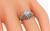 Edwardian Cushion Cut Diamond Platinum Engagement Ring