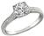 Vintage GIA Certified 0.76ct Diamond Engagement Ring Photo 1