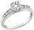 Vintage GIA Certified 0.78ct Diamond Engagement Ring Photo 1