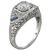 0.78ct Diamond Art Deco Engagement Ring